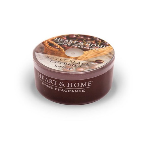 Heart and Home Fragranced Candles Sweet Black Cherries Votive Scented